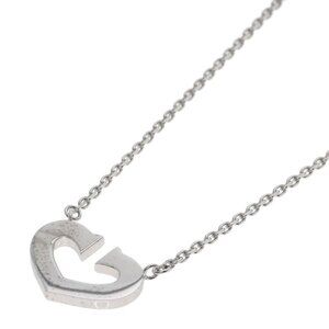 Cartier C Heart Necklace 18K White Gold